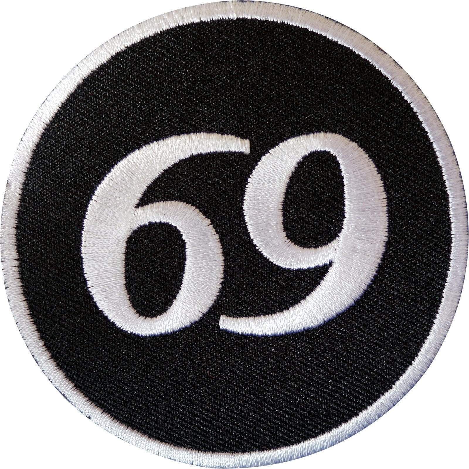 69 Patch Iron Sew On Cloth Jacket Biker Motorcycle Motorbike Sex Posit