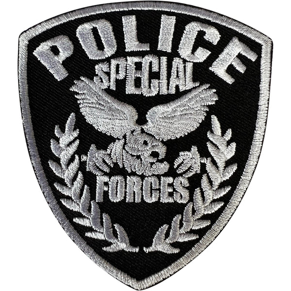 Police Patch Embroidered Iron Sew On Badge Policeman Officer Fancy Dress  Costume