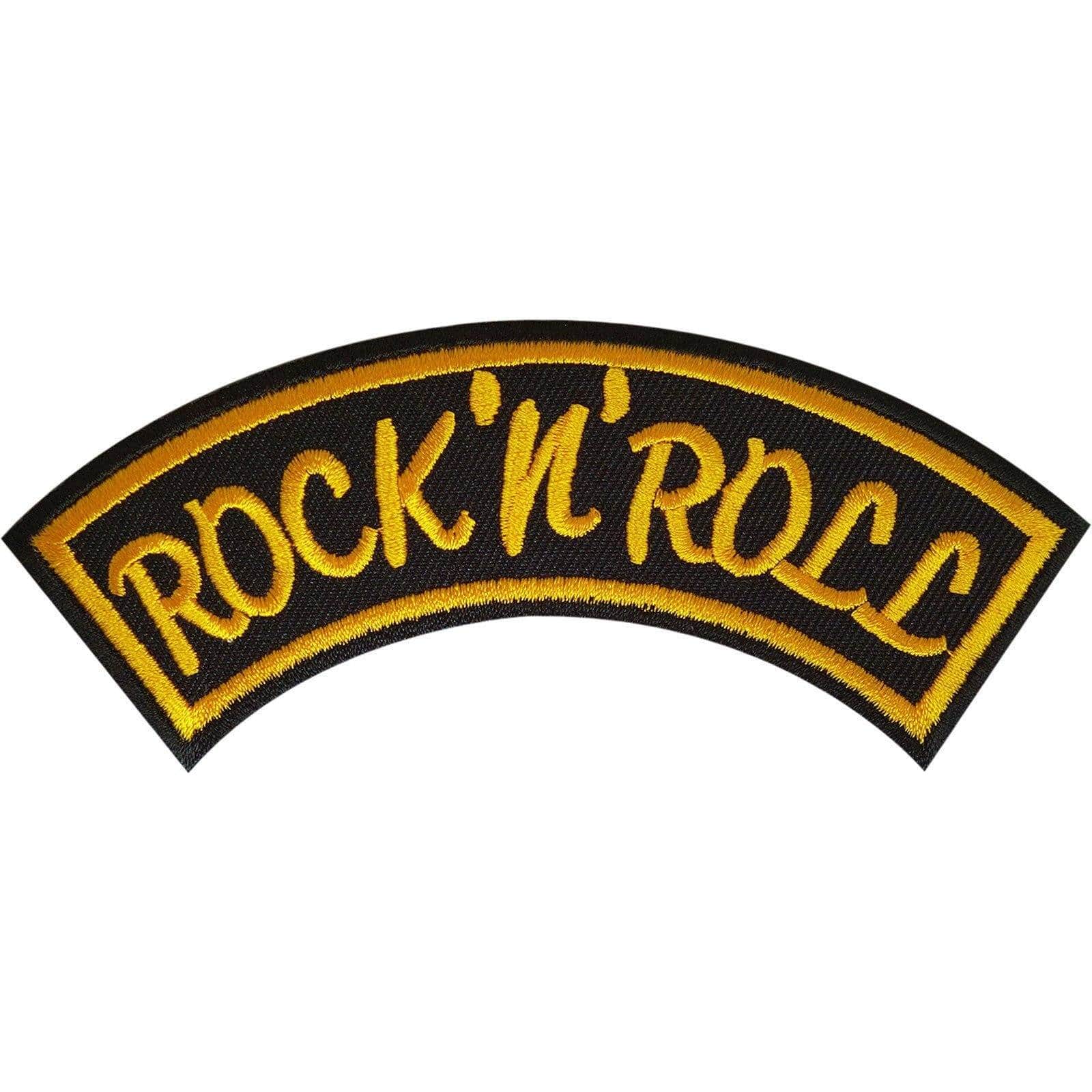 Rockabilly Rules Old School Patch Iron On Rock and Roll Music Embroidered  Badge