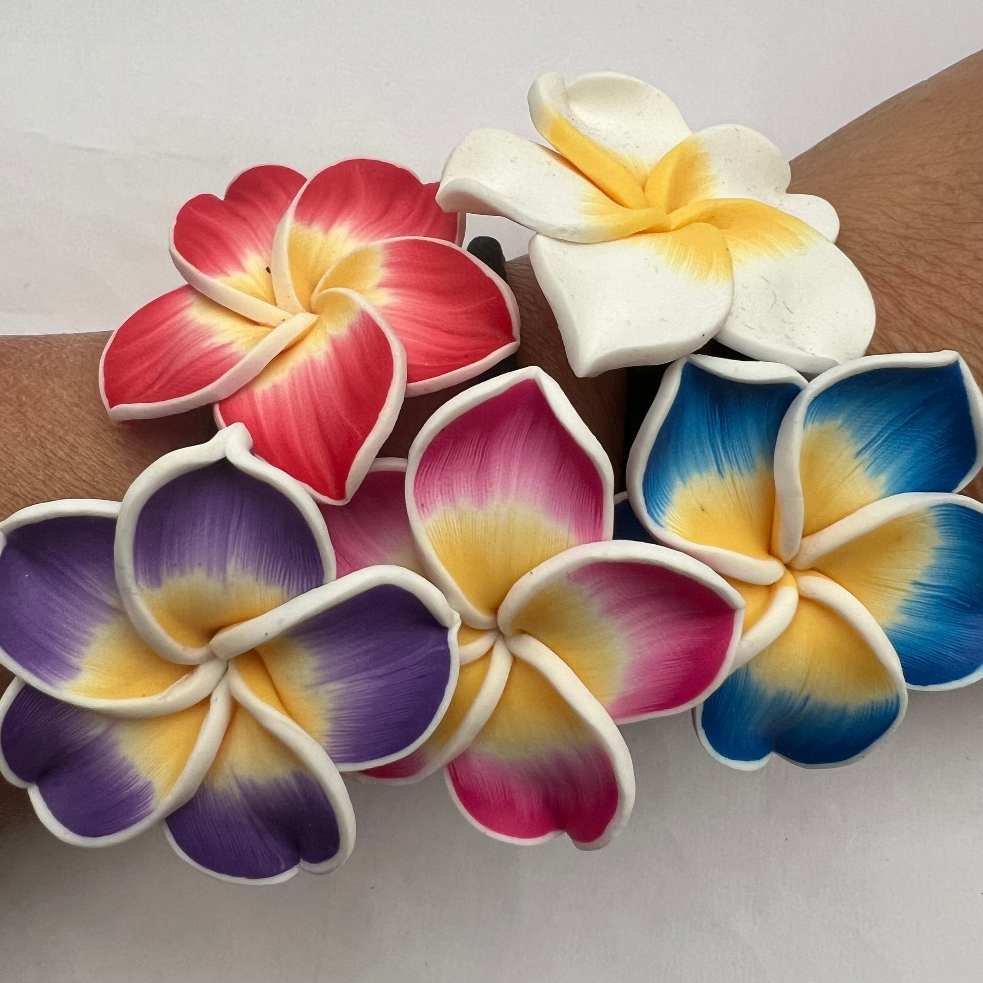 5x Flower Bracelets Hair tie Wrists bands Jewellery Summer Accessories