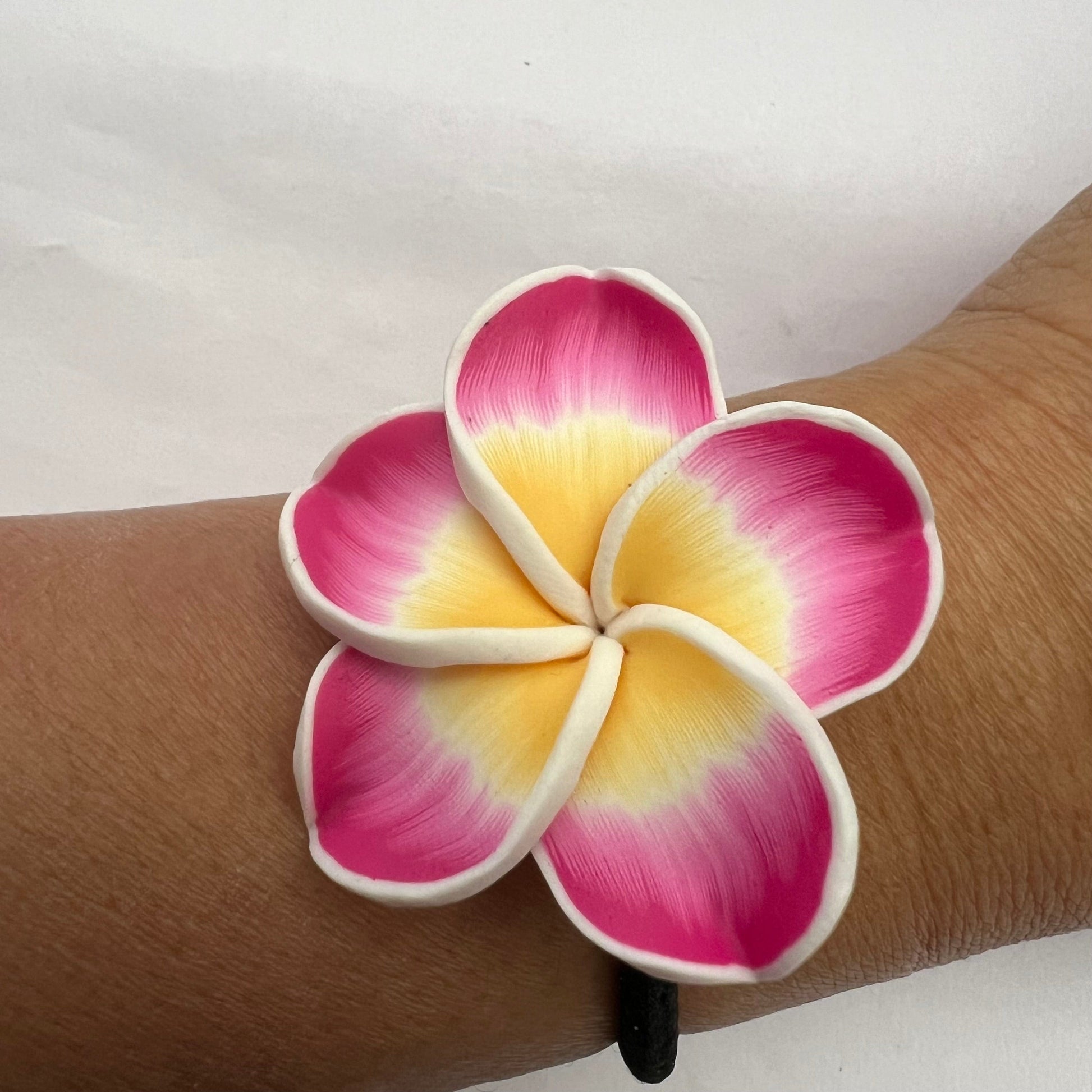 5x Flower Bracelets Hair tie Wrists bands Jewellery Summer Accessories