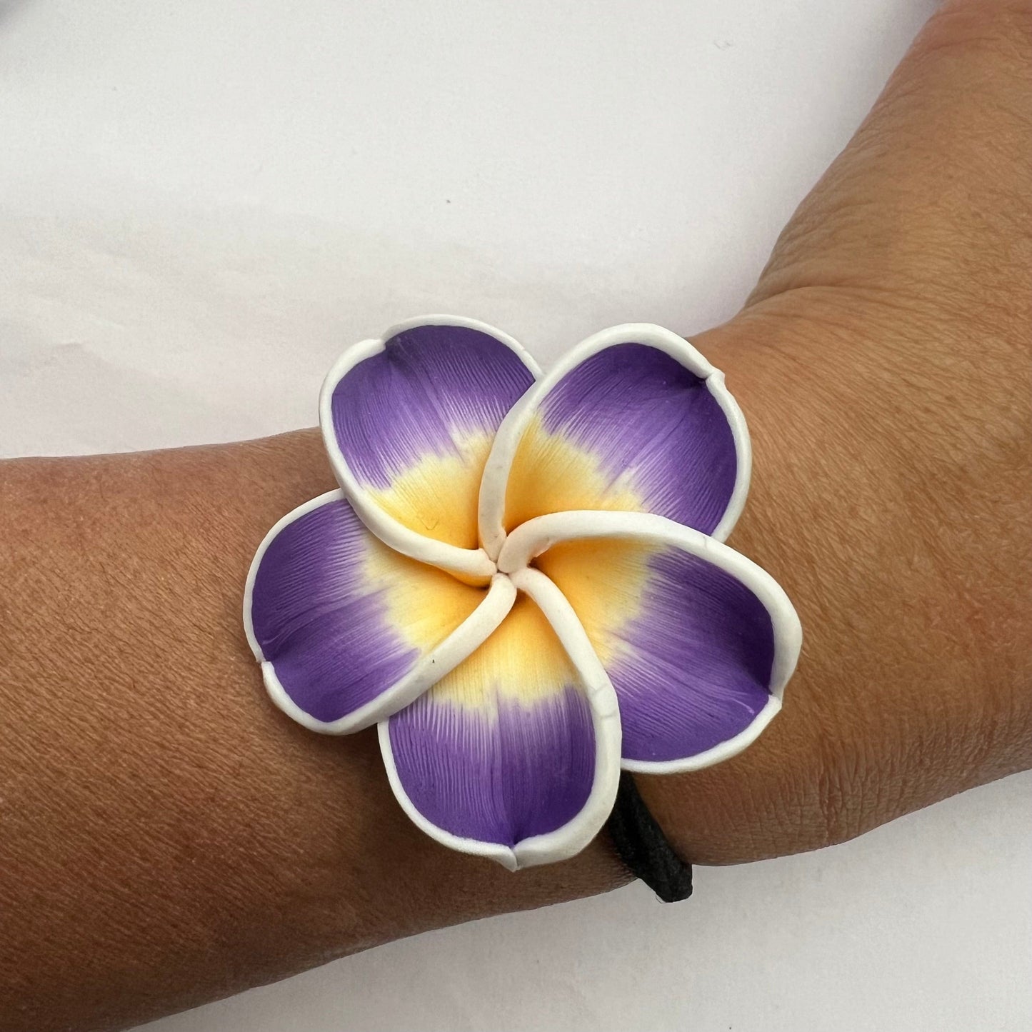 5x Flower Bracelets Hair tie Wrists bands Jewellery Summer Accessories