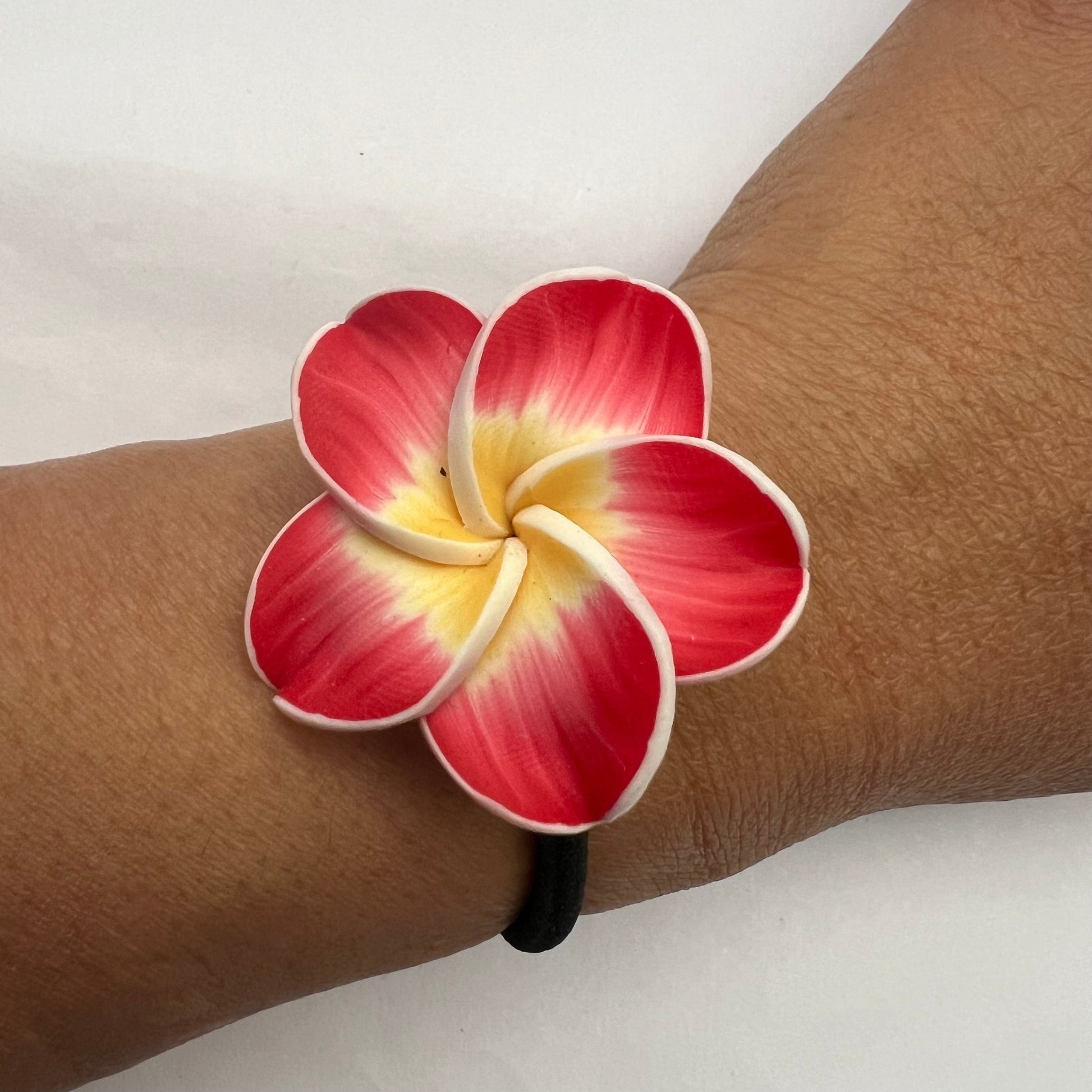 5x Flower Bracelets Hair tie Wrists bands Jewellery Summer Accessories