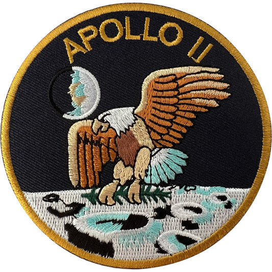 Apollo 11 Patch Iron Sew On Moon Landing Space NASA Astronaut Embroidered Badge