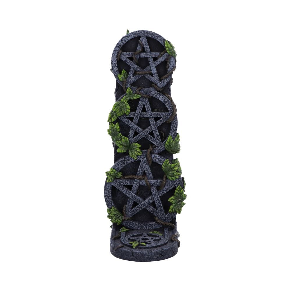 Aged Pentagram Wiccan Incense Burner