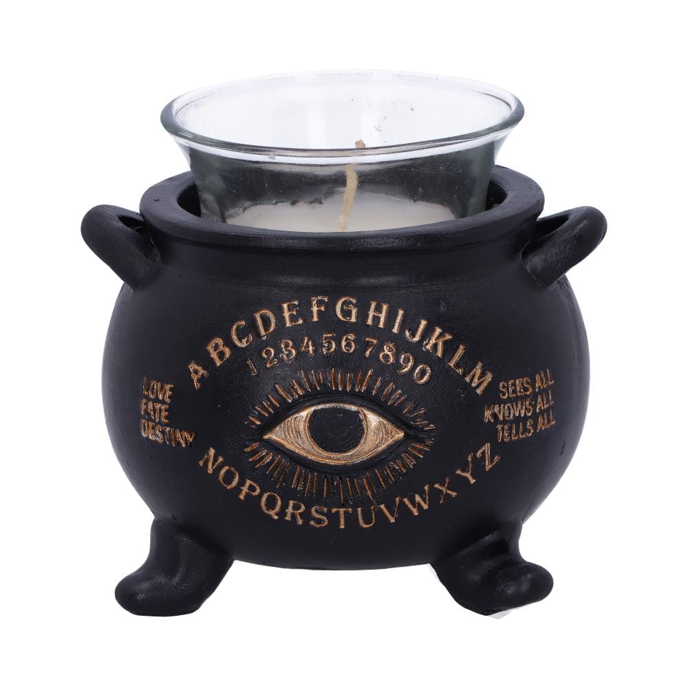 All Seeing Eye Witches Cauldron Tealight Candle Holder