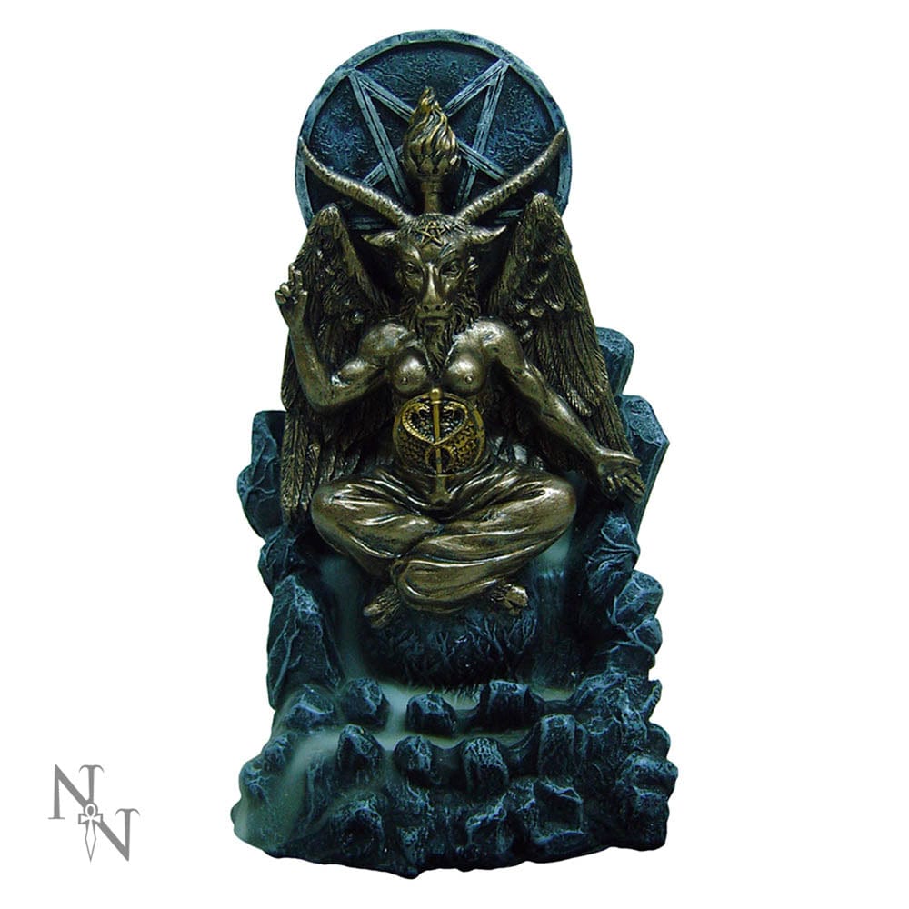 Baphomet Antiquity Occult Backflow Incense Burner Gothic Ornament