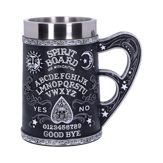 Black and White Spirit Board Tankard Mug