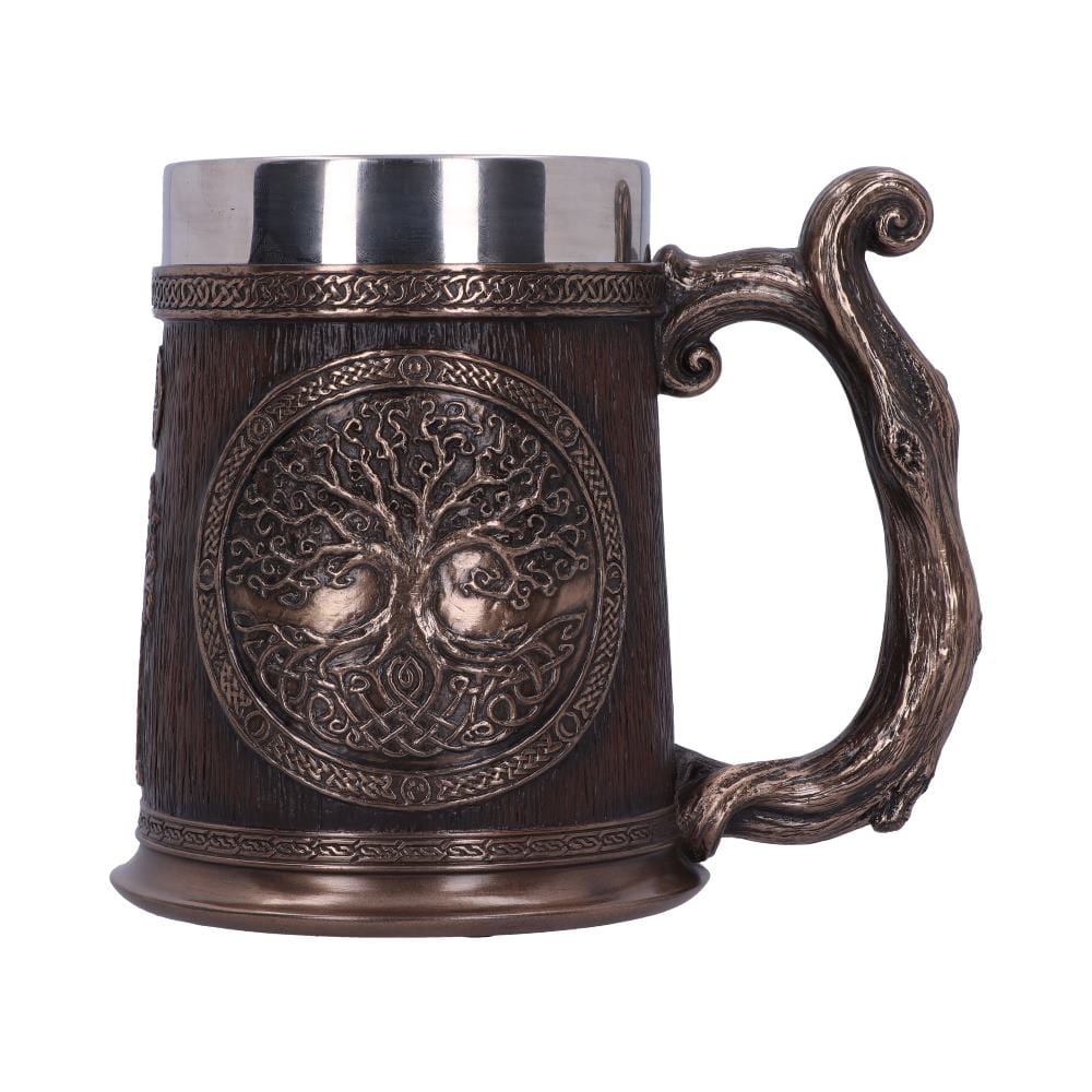 Bronze Tree of Life Tankard 16cm