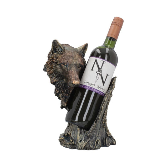 Call of the Wine Bronze Wolf Wine Bottle Holder 26cm