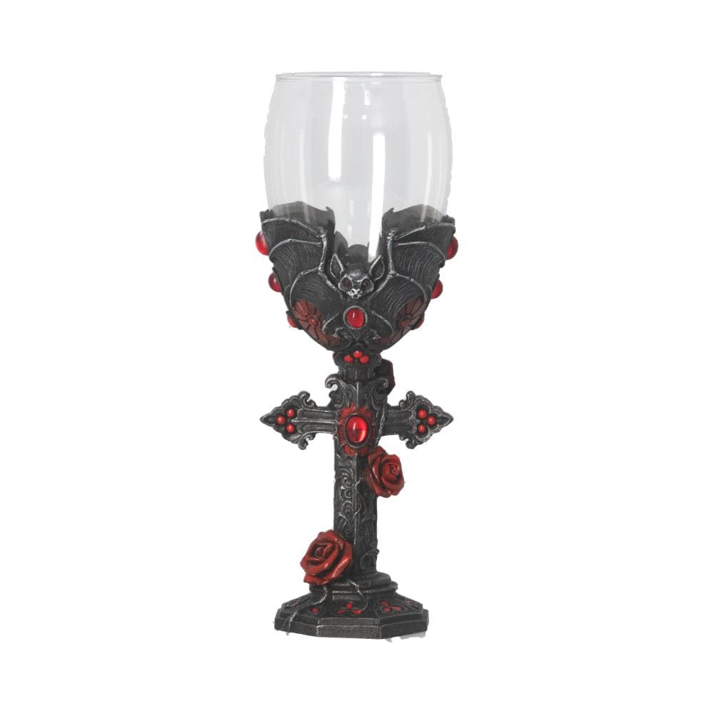 Carpe Noctem Dracula Vampire Bat Wine Glass