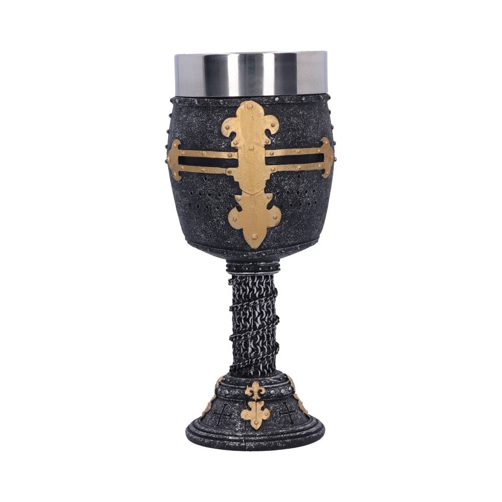 Crusader Medieval Knight Chainmail Wine Goblet