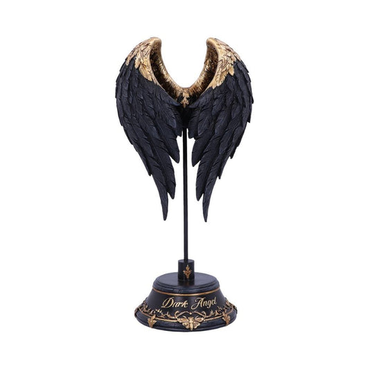 Dark Angel Gothic Fallen Fae Wing Sculpture Figurine