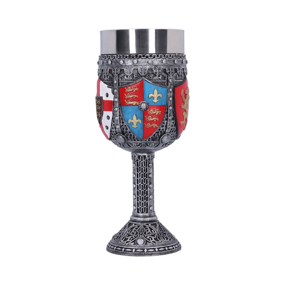 English Three Lions Shield St George Henry IV Wine Goblet