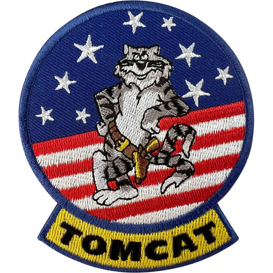 F-14 Tomcat Fighter Aircraft Patch Iron Sew On Clothes US Navy Embroidered Badge