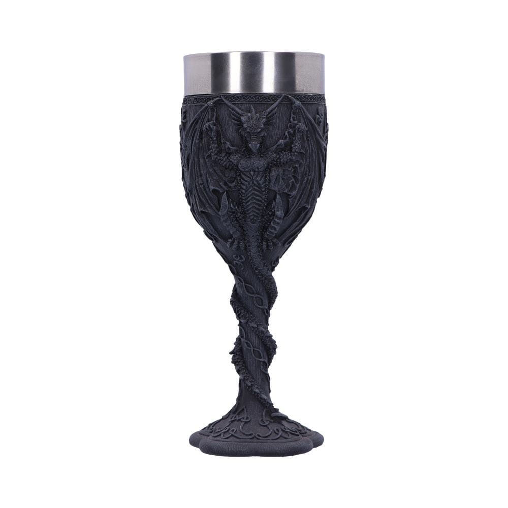 Final Offering Gothic Dragon Goblet 19cm