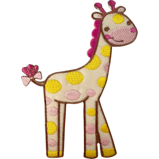 Giraffe Patch Iron Sew On Kid Clothes Childrens Bag Embroidered Badge Art Crafts