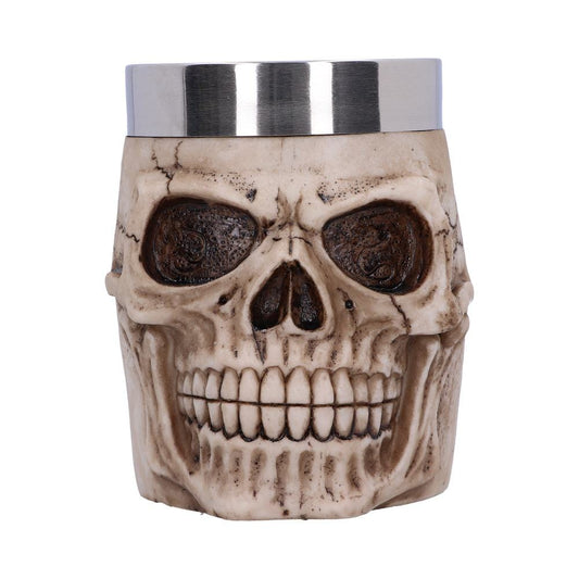 Grinning Skull Gothic Tankard 16cm