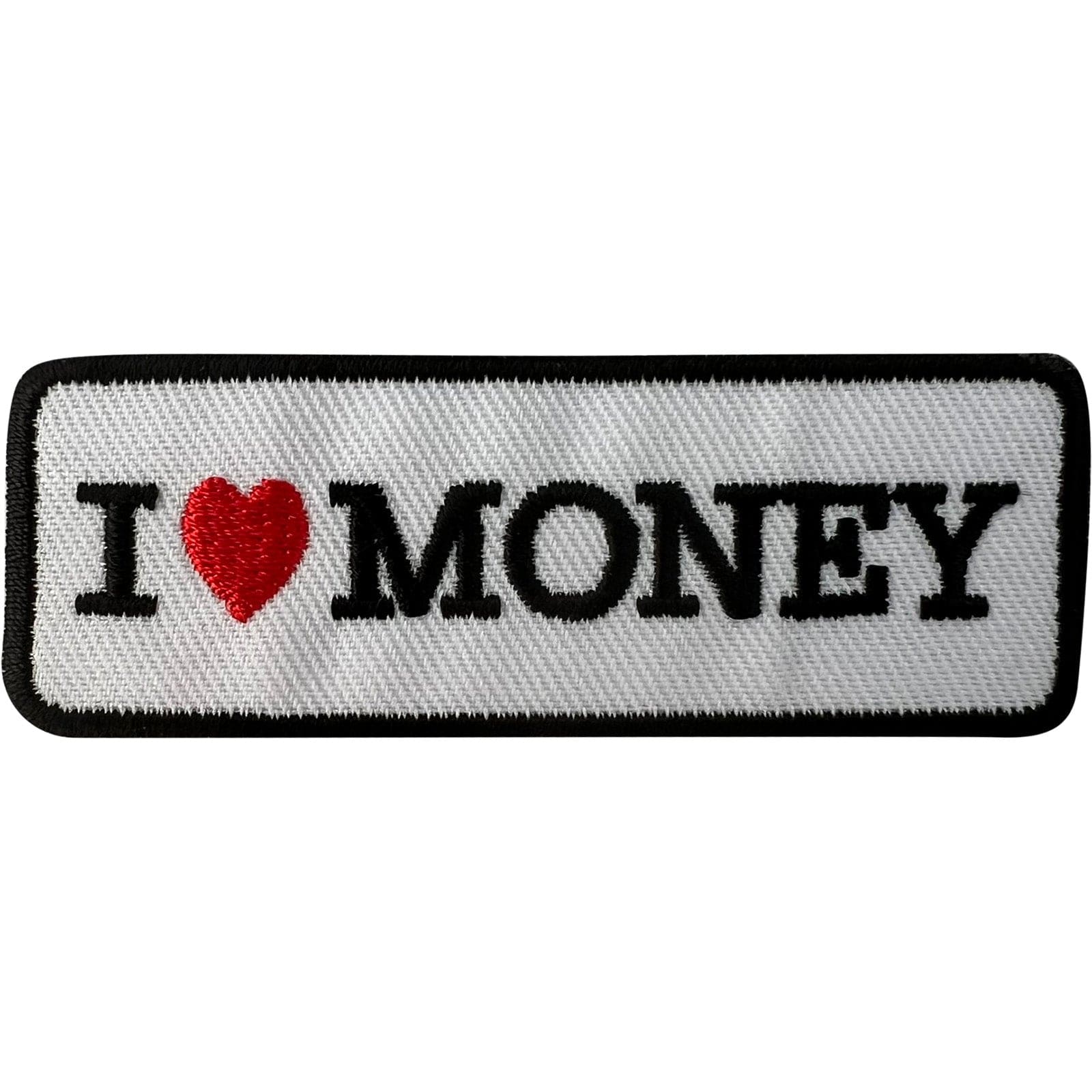 I Love Money Patch Iron Sew On Clothes Denim Jean Jacket Embroidered Badge Decal