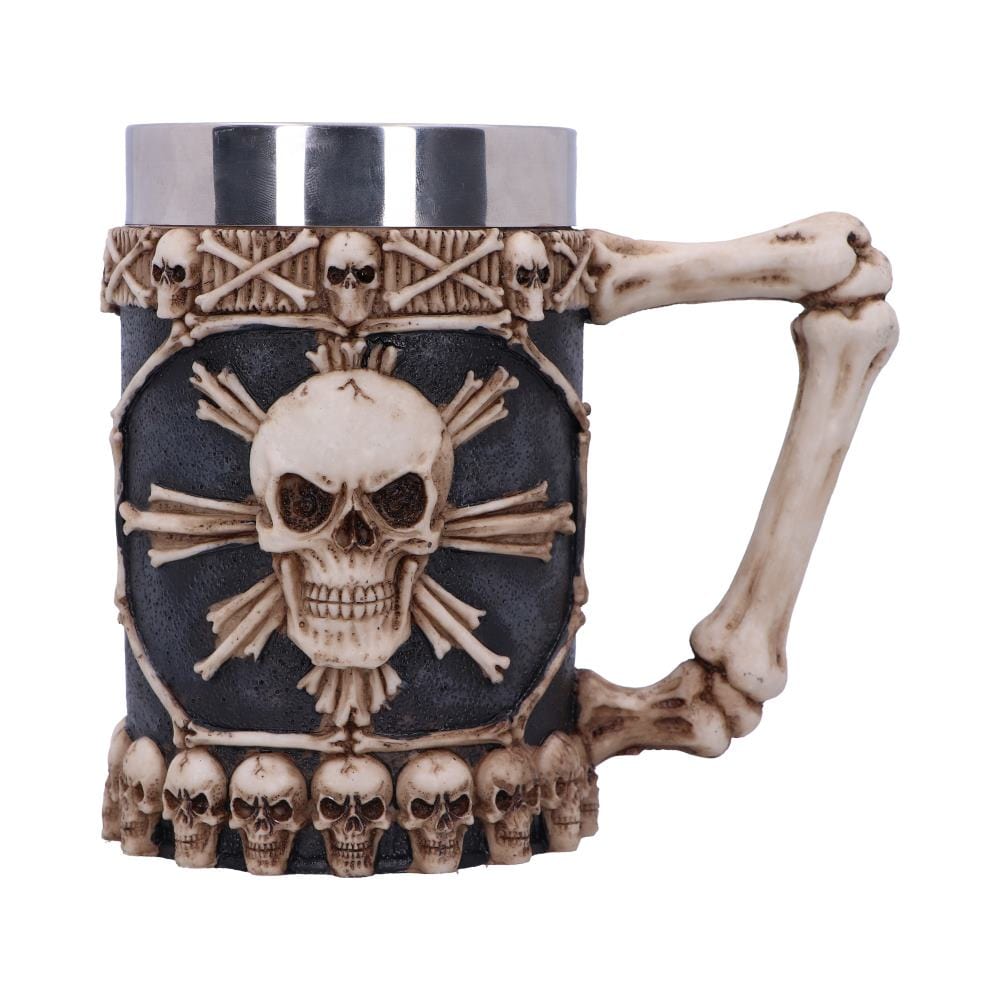 Large Tankard of Skulls Bone Skull Mug