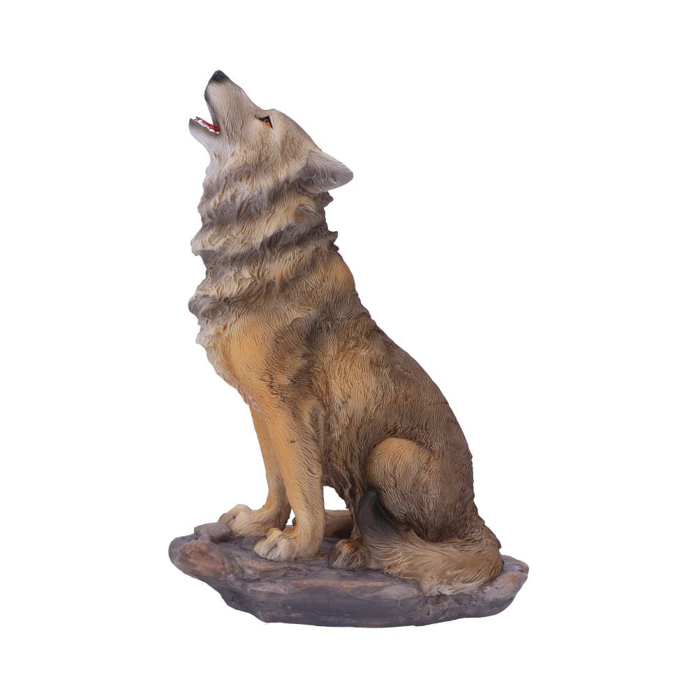 Mountains Cry Howling Wolf Figurine 20cm