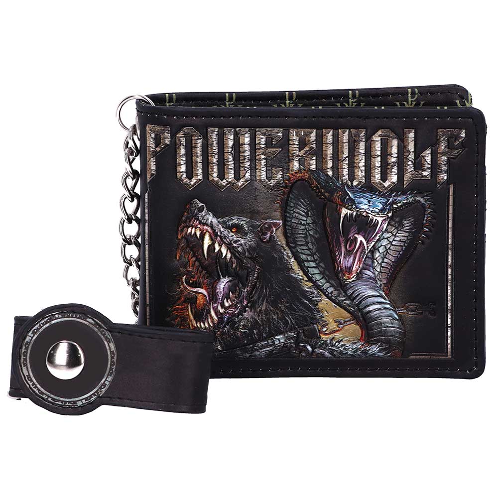 Officially Licensed  Powerwolf Kiss of the Cobra King Embossed Wallet