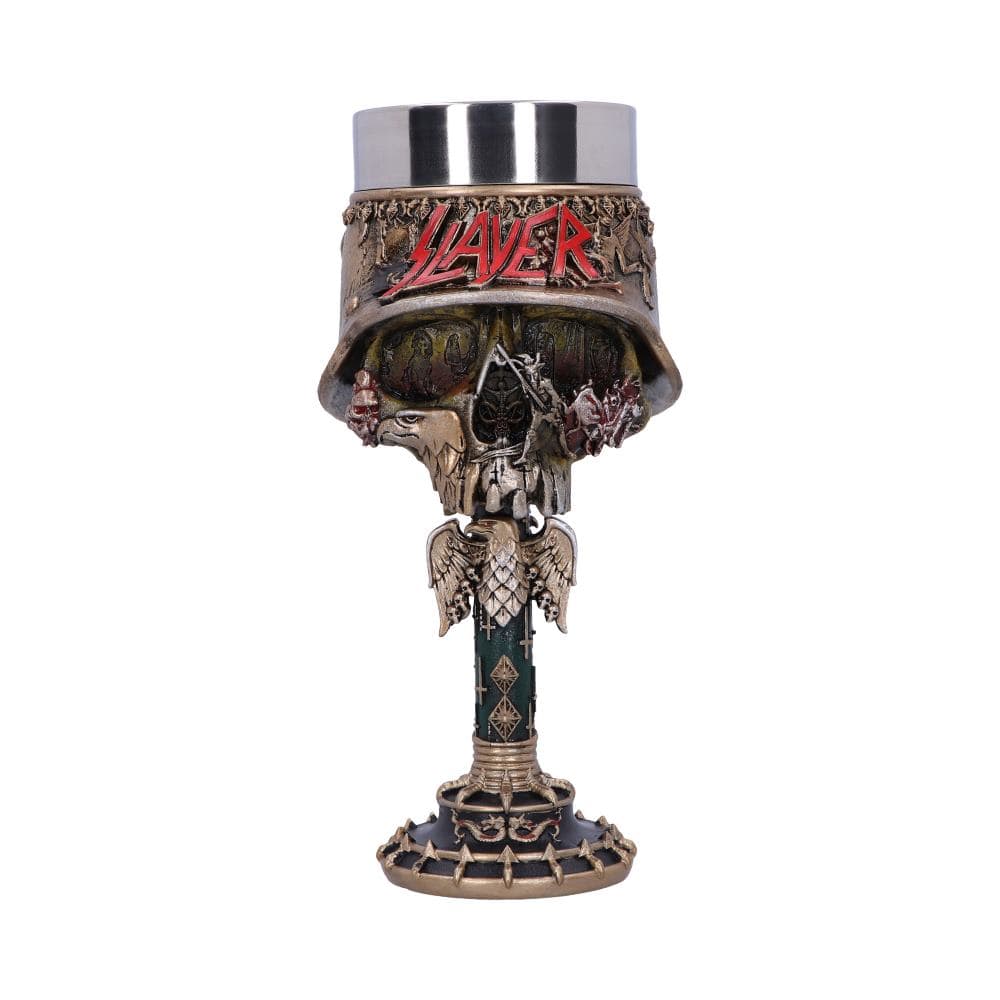 Officially Licensed Slayer Eagle Helmet Skull Logo Goblet