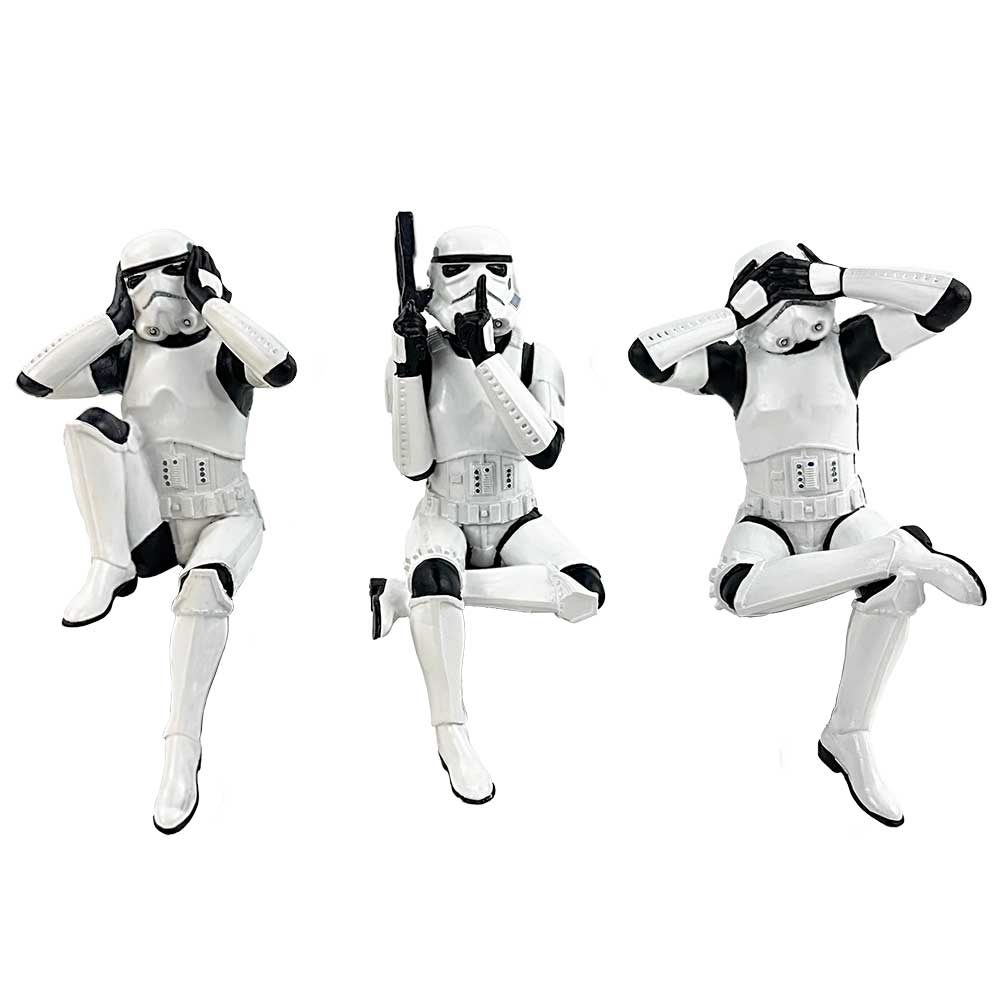 Original Stormtrooper Three Wise Sitting Stormtroopers