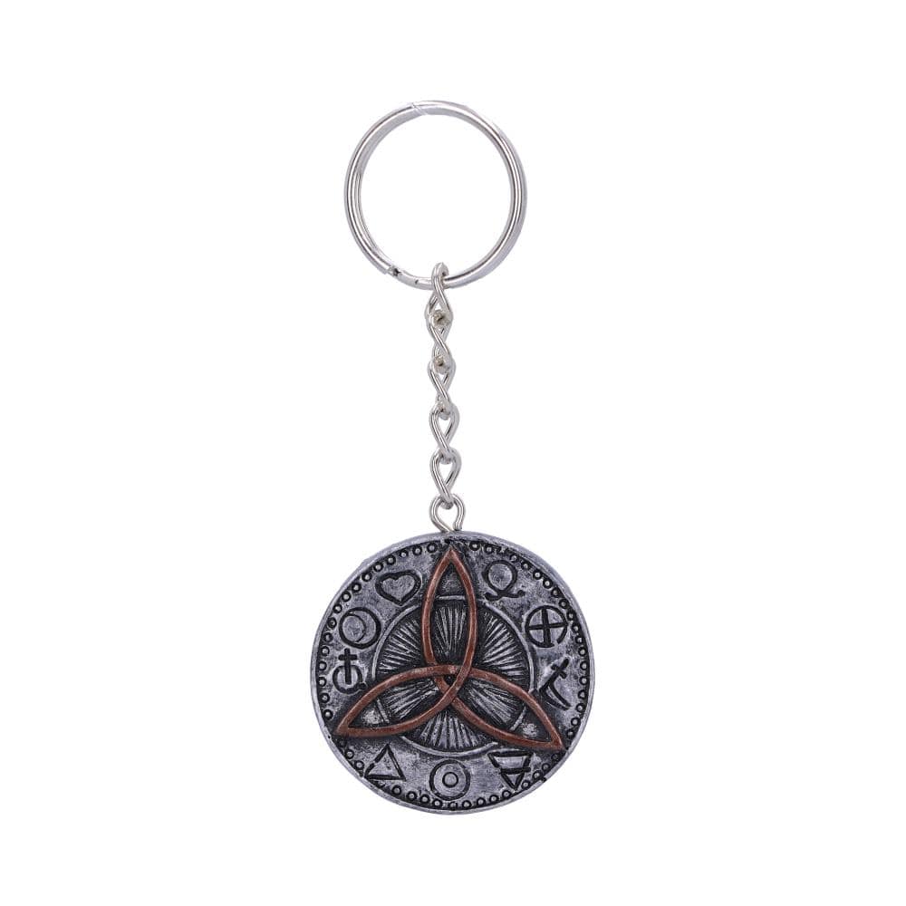Pack of 12 Dark Gothic Celtic Triquetra  Keyrings