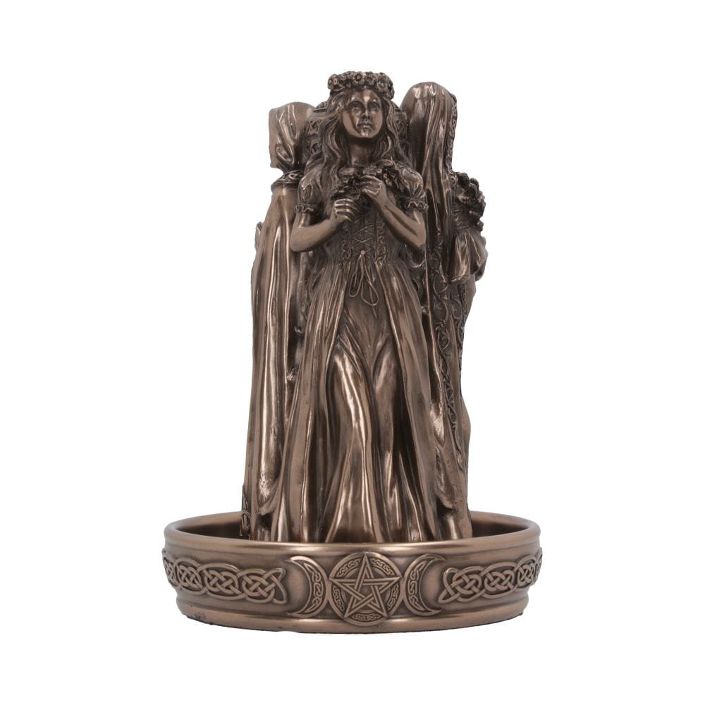 Triple Goddess Backflow Incense Burner 18cm