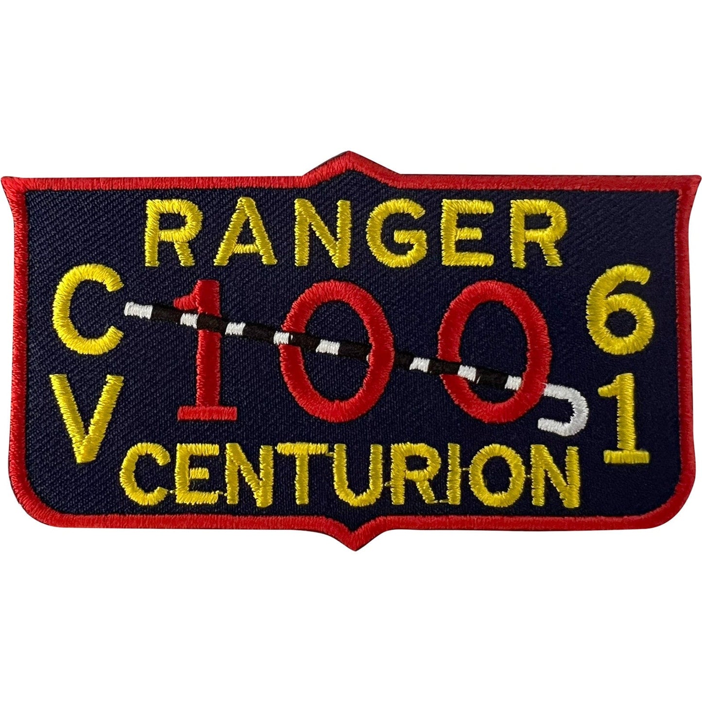 United States Navy Ranger USS CV-61 Patch Iron Sew On Clothes Embroidered Badge