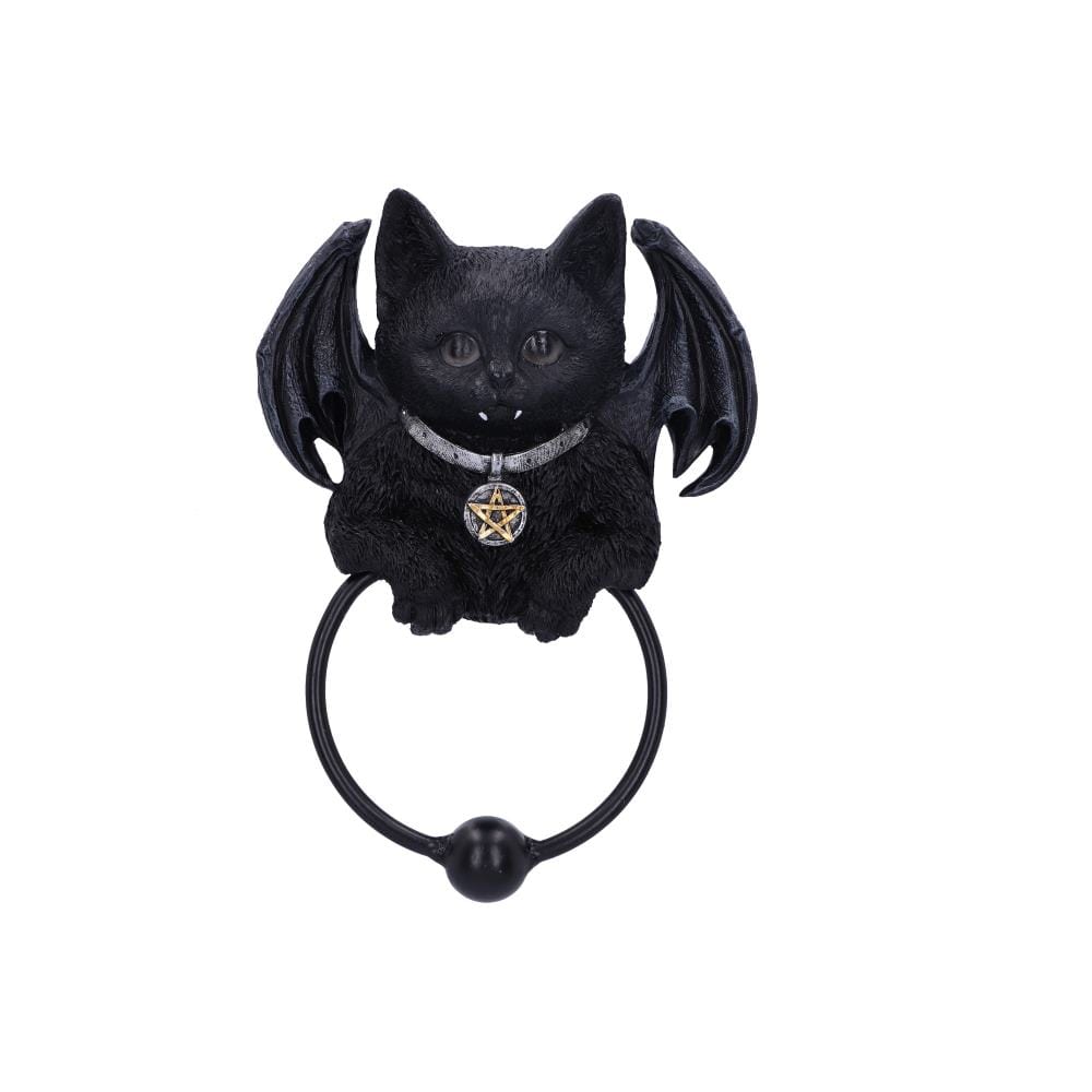 Vampuss Black Bat Cat Door Knocker 20cm