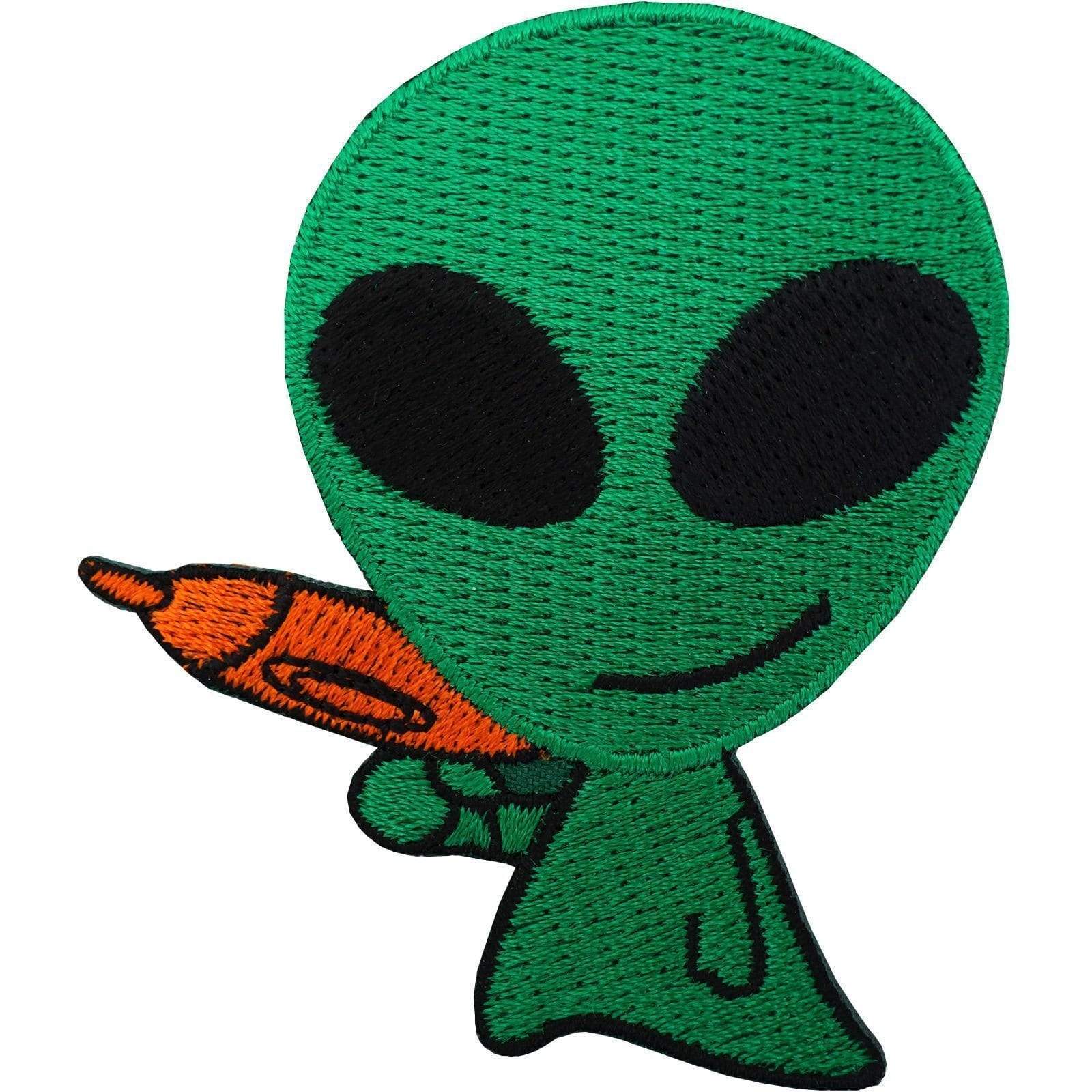 ➤ Cool Emoji Alien Iron on Patch