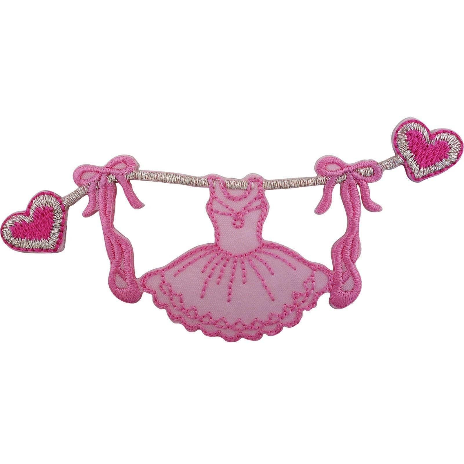  PatchStop Ballerina Pink Iron On Patches for Clothing