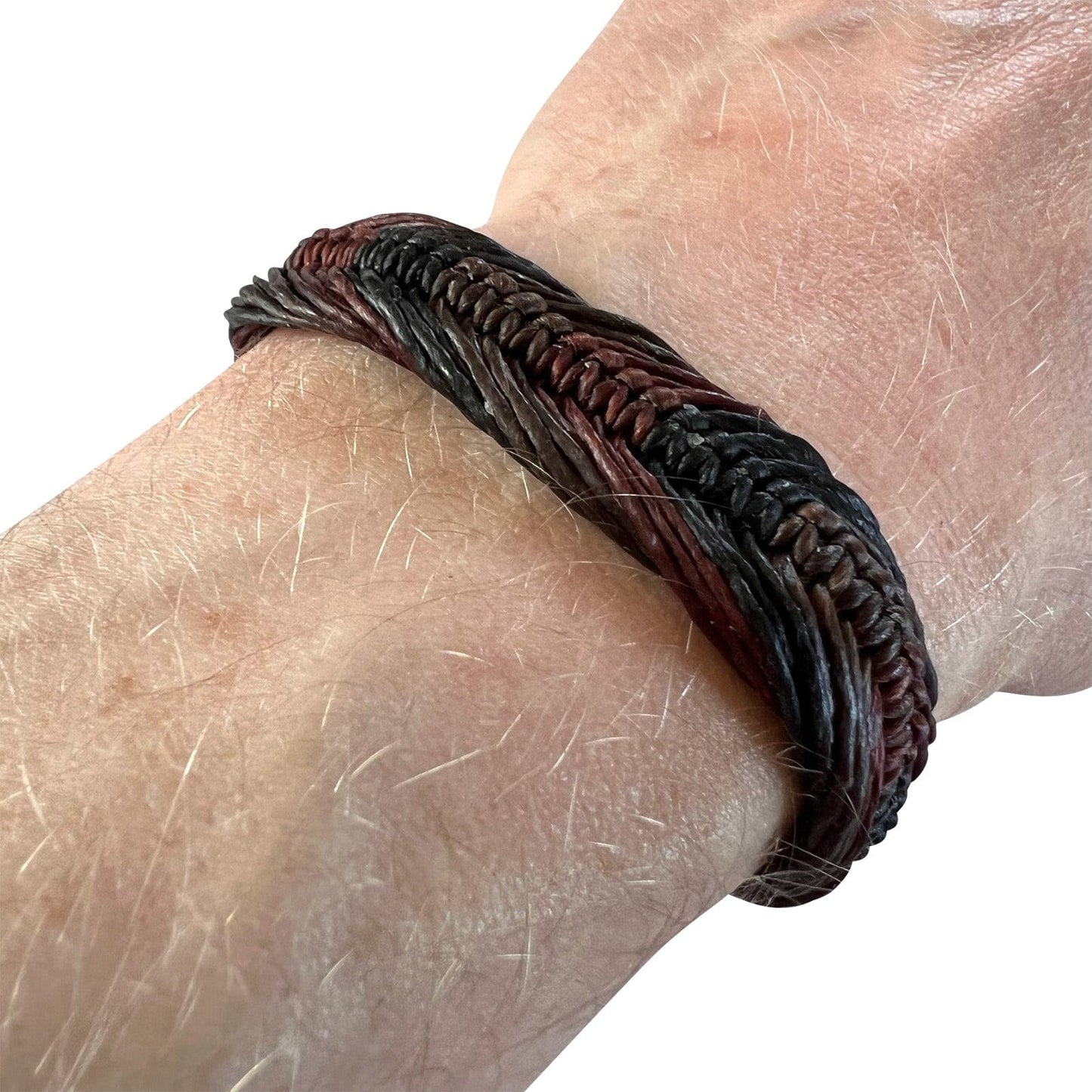 Black Brown Bracelet Wristband Bangle Mens Womens Boys Girls Handmade Jewellery