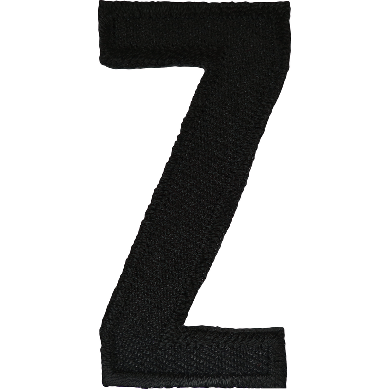 Black Letter Number Iron Sew On Patches Badges Name Letters Numbers Ba