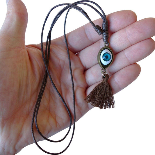 Evil Eye Necklace Pendant Chain Womens Girls Mens Boys Children Ladies Jewellery