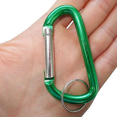 Green Carabiner Karabiner Key Ring Chain Fob Keyring Bag Belt Keychain Hiking Green Carabiner Karabiner Key Ring Chain Fob Keyring Bag Belt Keychain Hiking