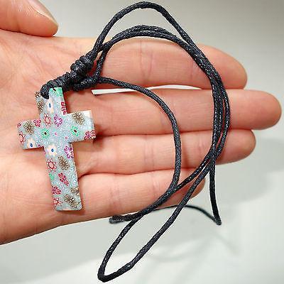 Jesus Cross Pendant Necklace Chain Flower Power 60s 70s Fancy Dress Hippie Hippy Jesus Cross Pendant Necklace Chain Flower Power 60s 70s Fancy Dress Hippie Hippy