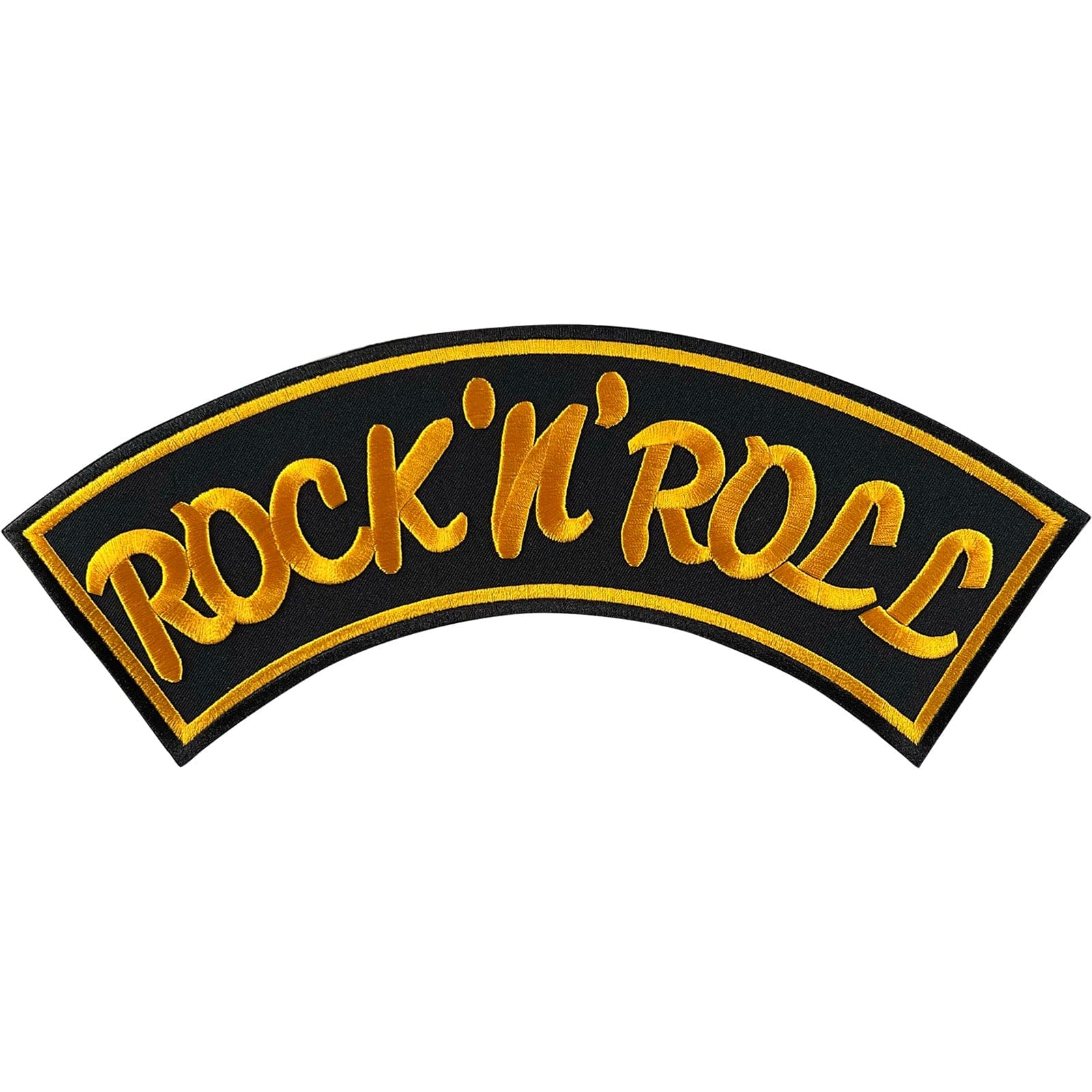 Large Rock and Roll Music Patch Iron Sew On T Shirt Jacket Big Embroidered Badge