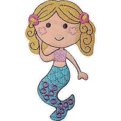  PARITA Blue Mermaid Seashell Pearl Beach Embroidered Iron on  Patch Cartoon Stickers Pretty Sewing On Patches Reward Gift Embroidery  Jacket Polo T-Shirt Hat Bag Costume : Arts, Crafts & Sewing