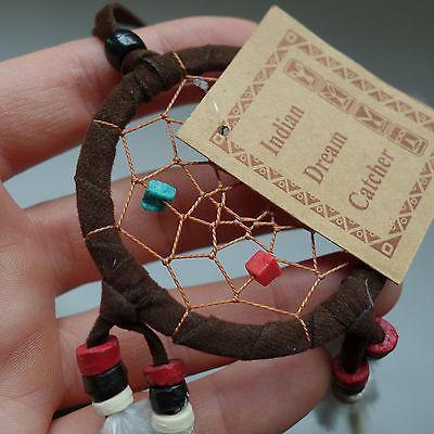 Mini Dark Brown Dreamcatcher Childrens Kids Boys Girls Bedroom Car Hanging Toy