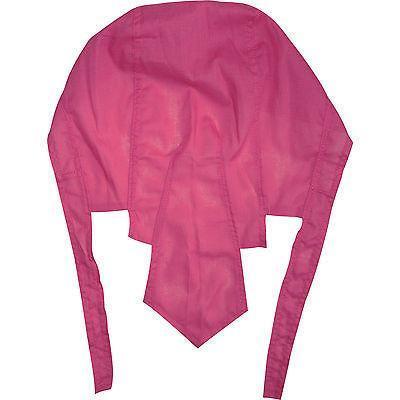 Plain Pink Bandana Biker Zandana Running Gym Chef Under Helmet Sun Hat Skull Cap