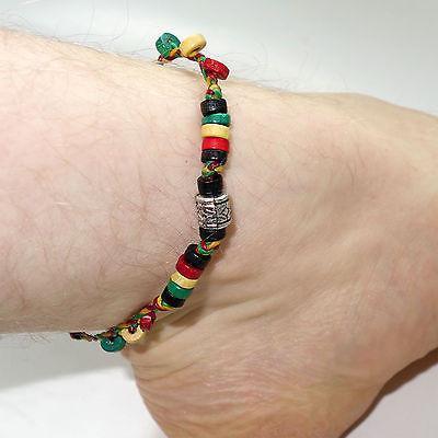 Rasta Bead Ankle Bracelet Foot Anklet Chain Reggae Mens Womens Hippie Jewellery Rasta Bead Ankle Bracelet Foot Anklet Chain Reggae Mens Womens Hippie Jewellery