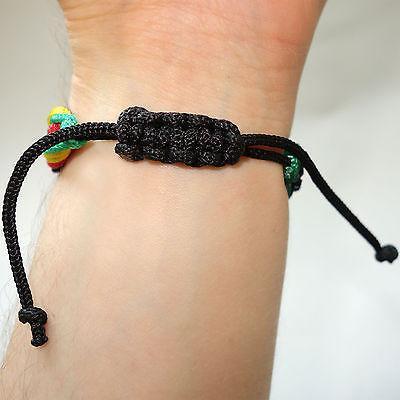 Reggae Friendship Bracelet String with Adjustable Knot. Women's & Men's  Jamaica Rope Bracelet. Jamaican Rasta Bracelet for Girl, Guy. 4mm