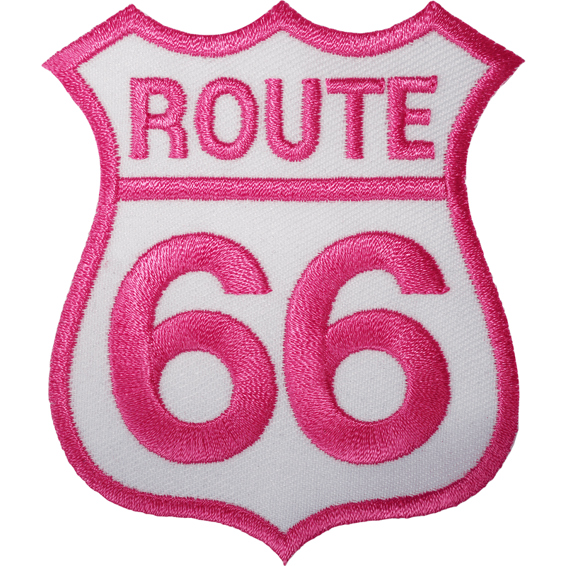 Route 66 Iron On Patch Sew On Embroidered Badge Motorbike Motorcycle A