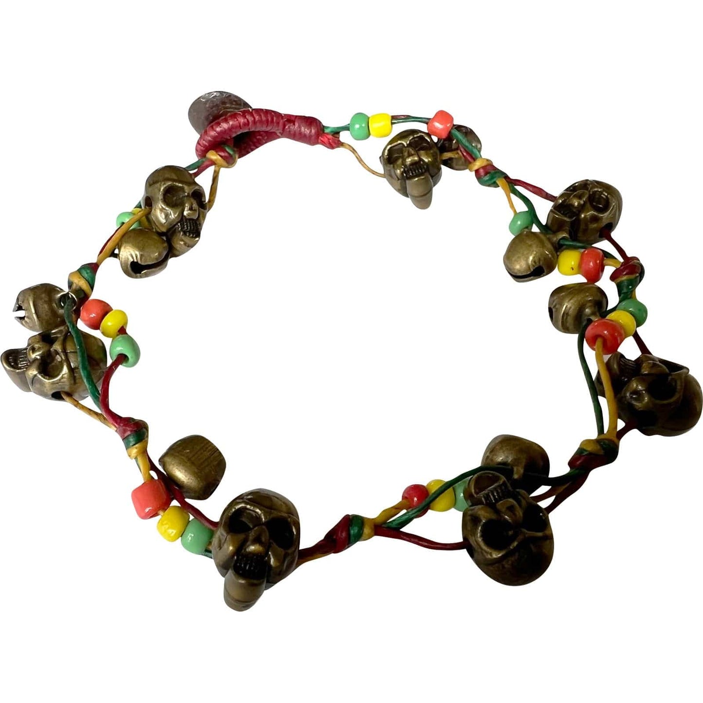 Skull Beads Anklet Rasta Reggae Foot Chain Ankle Bracelet Mens Womens Jewellery