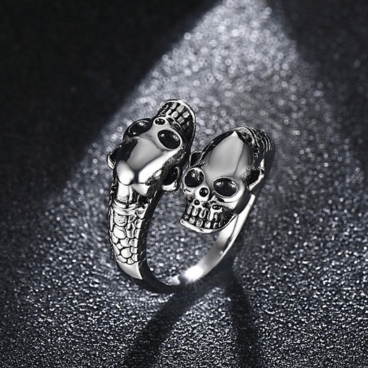 Titanium 2025 skull ring